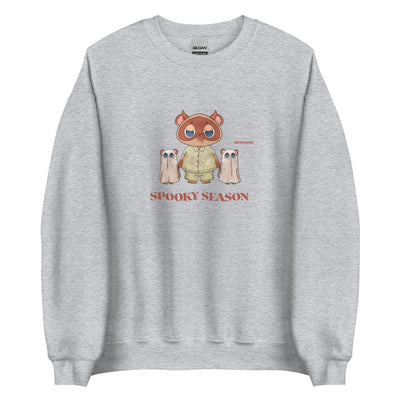 Spooky Season | Unisex Sweatshirt | Animal Crossing Fall Cozy Gamer Threads and Thistles Inventory Sport Grey S 