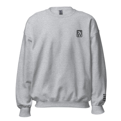 Touch Grass | Embroidered Unisex Sweatshirt | Gamer Affirmations Threads & Thistles Inventory Sport Grey S 