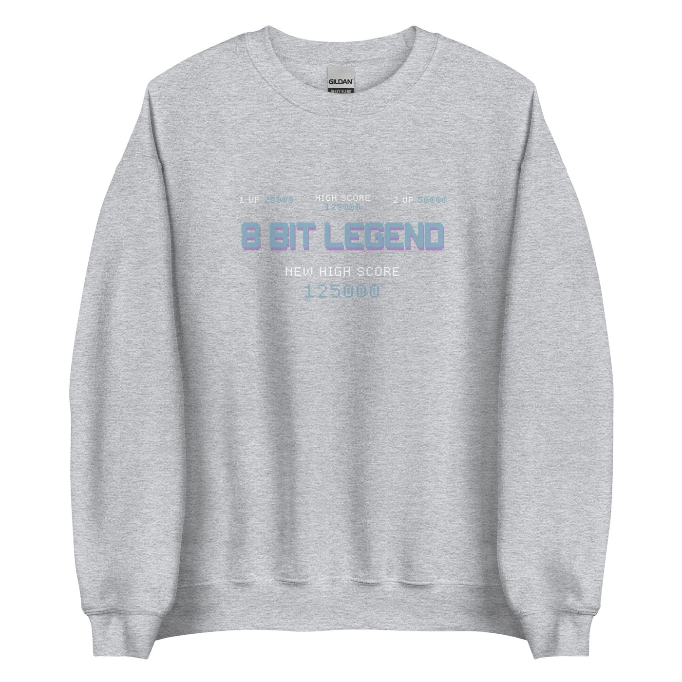 8-Bit Legend | Unisex Sweatshirt | Retro Gaming Threads & Thistles Inventory Sport Grey S 