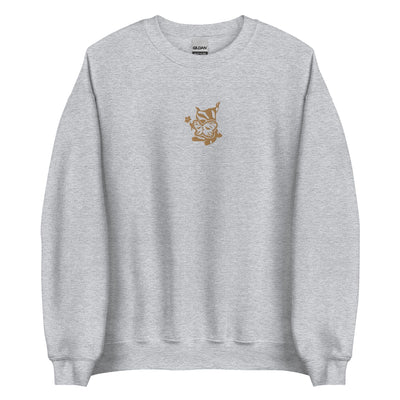 Golden Korok | Embroidered Unisex Sweatshirt | The Legend of Zelda Threads & Thistles Inventory Sport Grey S 
