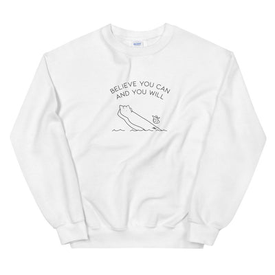 Believe you Can | Unisex Sweatshirt | Club Penguin Threads and Thistles Inventory White S 