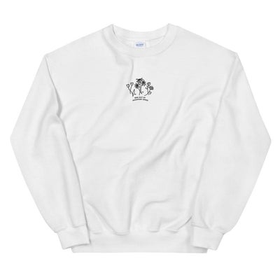 BRB Out of Inventory Space | Embroidered Unisex Sweatshirt | Animal Crossing Threads and Thistles Inventory White S 