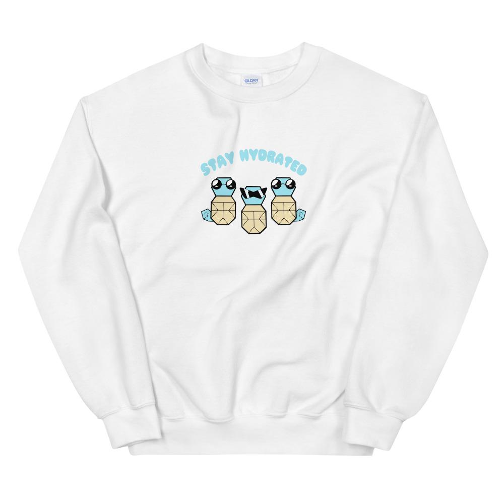 Stay Hydrated | Unisex Sweatshirt | Pokemon Threads and Thistles Inventory White S 