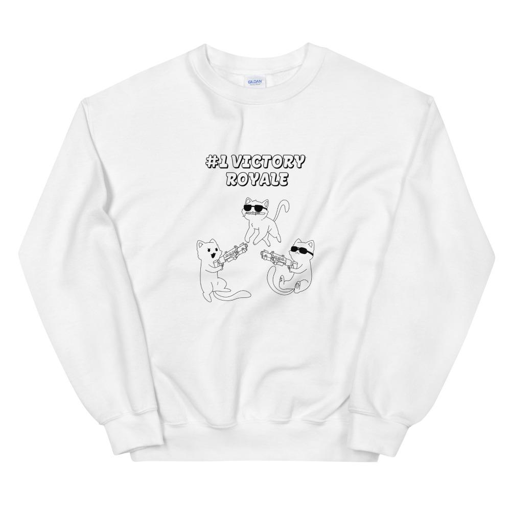 Victory Royale | Unisex Sweatshirt | Fortnite Threads and Thistles Inventory White S 