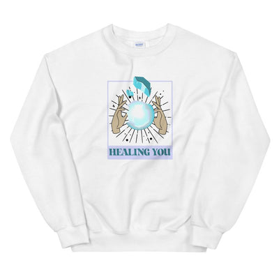 Healing You | Unisex Sweatshirt | Valorant Threads and Thistles Inventory White S 