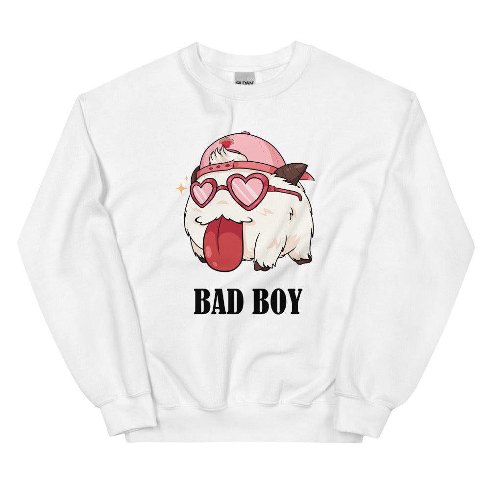 Bad Boy | Unisex Sweatshirt | League of Legends Threads and Thistles Inventory White S 