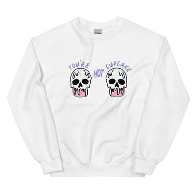 You're Hot Cupcake | Unisex Sweatshirt | League of Legends Threads and Thistles Inventory White S 