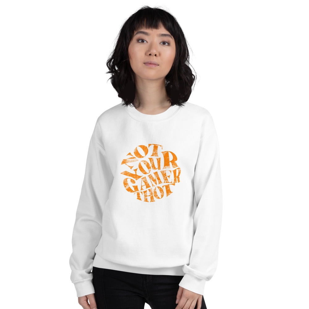 Gamer Thot (distressed design) | Unisex Sweatshirt | Feminist Gamer Threads and Thistles Inventory 