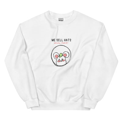 Me Sell Hats | Unisex Sweatshirt | Stardew Valley Threads and Thistles Inventory White S 