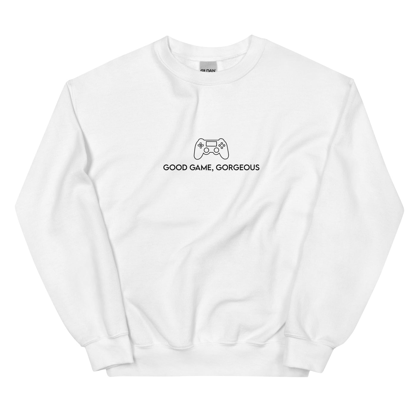 Good Game, Gorgeous | Unisex Sweatshirt Threads and Thistles Inventory White S 