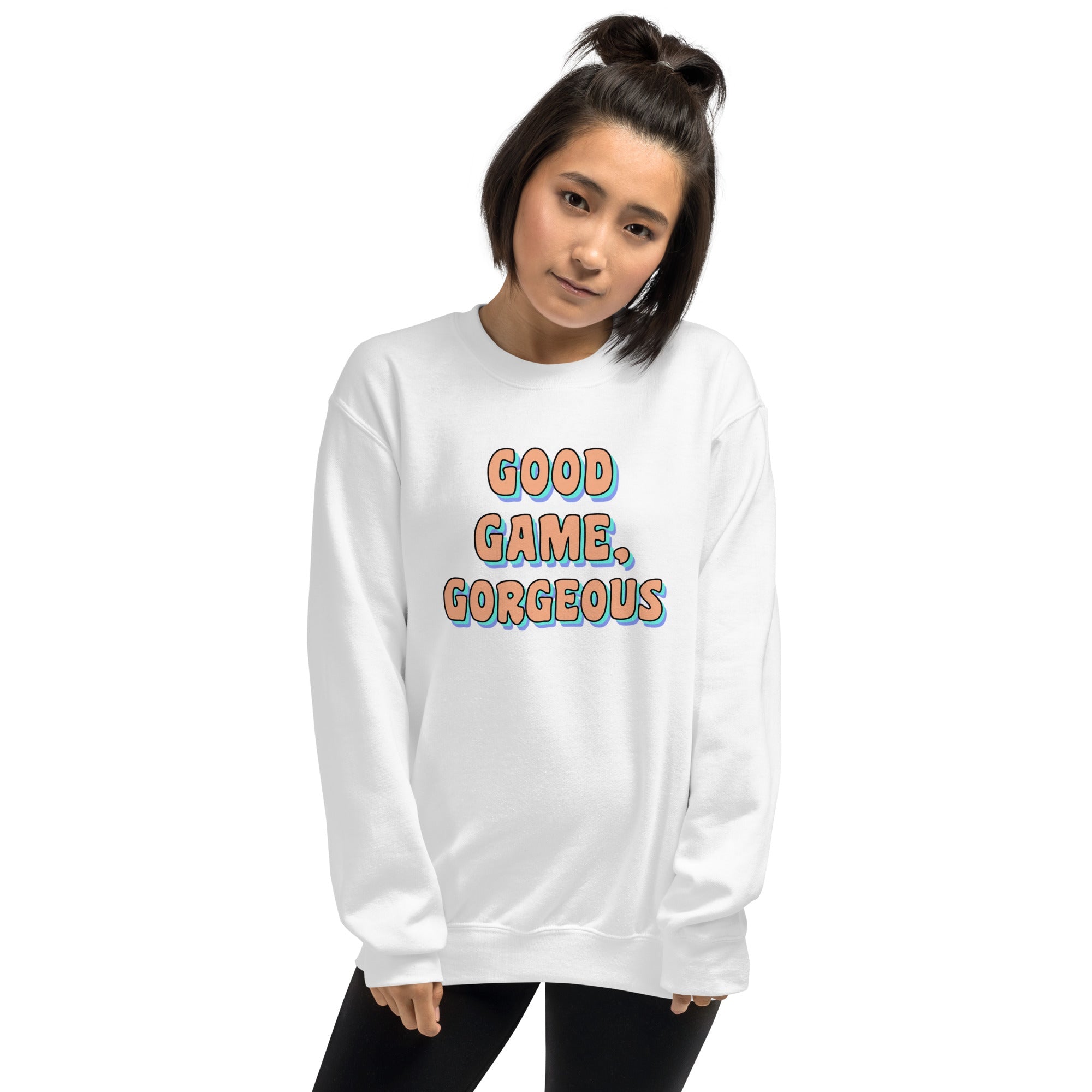 Good Game, Gorgeous | Unisex Sweatshirt Threads and Thistles Inventory 