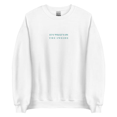 On The Inside | Unisex Sweatshirt Sweatshirt Threads and Thistles Inventory White S 