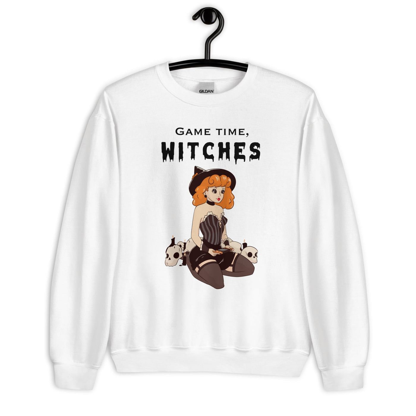Game Time, Witches | Fall Unisex Sweatshirt Threads & Thistles Inventory 