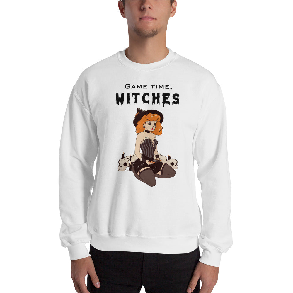 Game Time, Witches | Fall Unisex Sweatshirt Threads & Thistles Inventory 