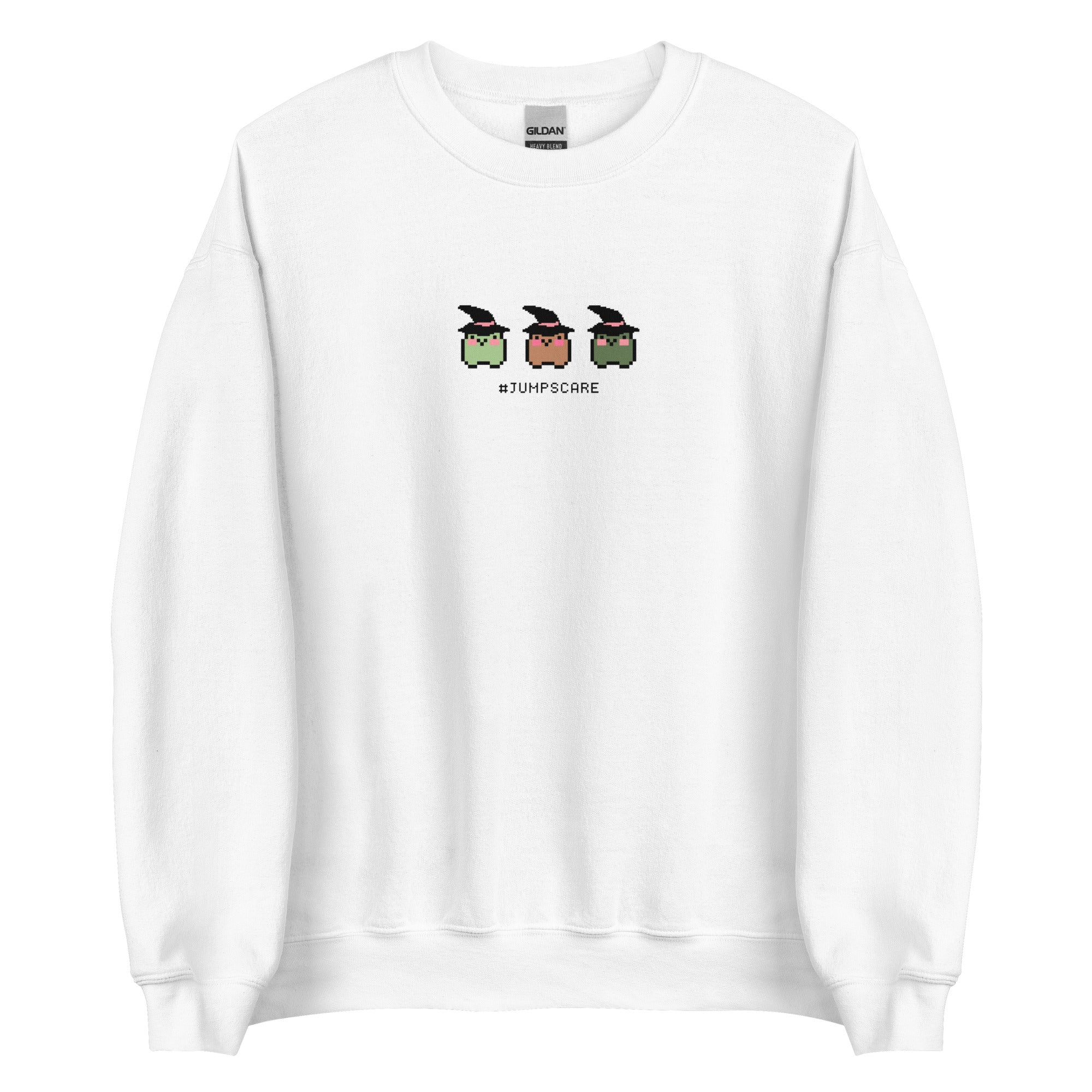 #Jumpscare | Fall Unisex Sweatshirt Threads & Thistles Inventory White S 