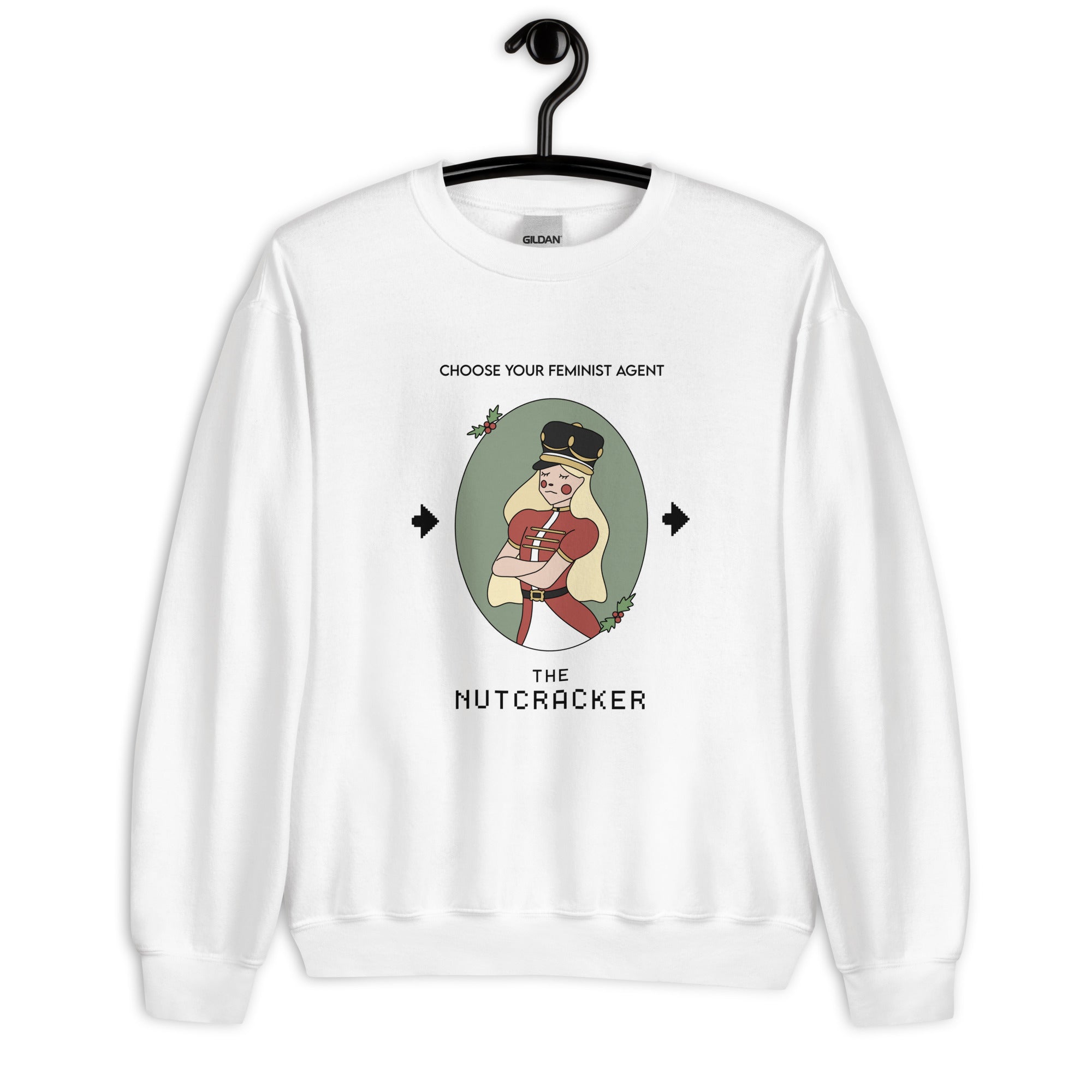 The Nutcracker | Unisex Sweatshirt | Feminist Gamer Christmas Threads & Thistles Inventory 