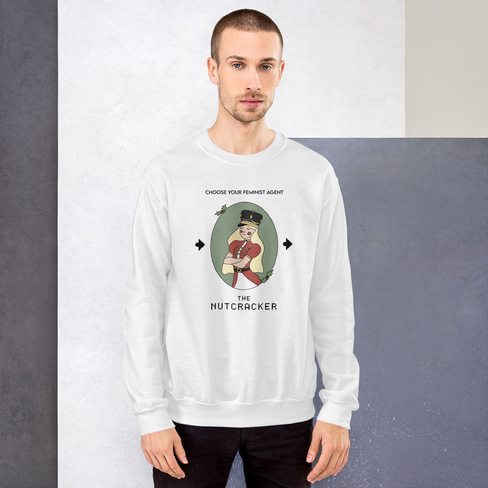 The Nutcracker | Unisex Sweatshirt | Feminist Gamer Christmas Threads & Thistles Inventory 