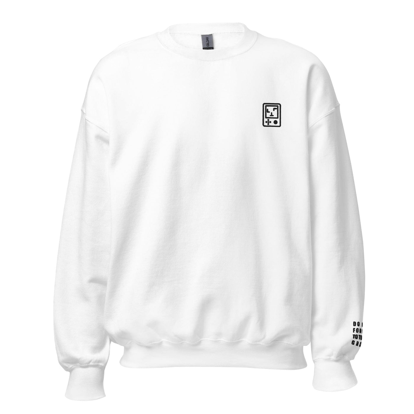 Touch Grass | Embroidered Unisex Sweatshirt | Gamer Affirmations Threads & Thistles Inventory White S 