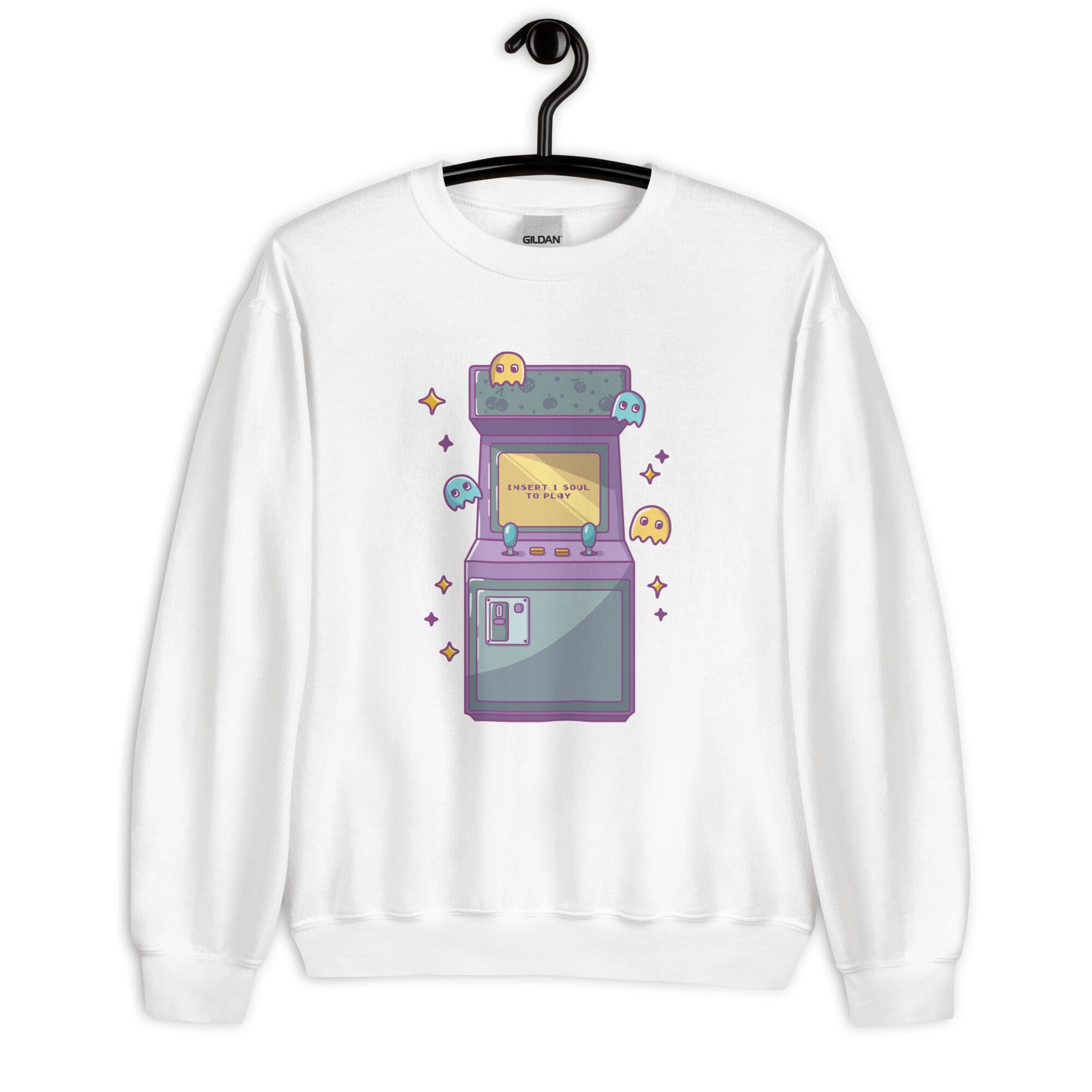 Insert 1 Soul to Play | Unisex Sweatshirt | Retro Gamer Threads & Thistles Inventory 