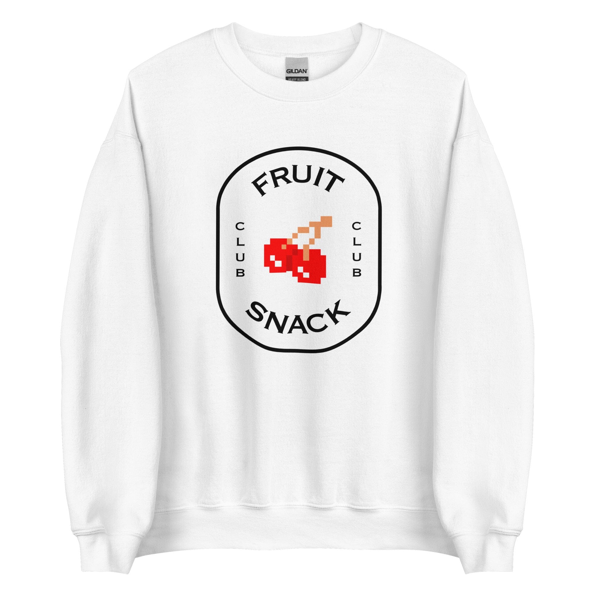 Fruit Snack Club | Unisex Sweatshirt | Retro Gaming Threads & Thistles Inventory White S 