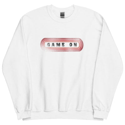 Game On | Unisex Sweatshirt | Retro Gaming Threads & Thistles Inventory White S 