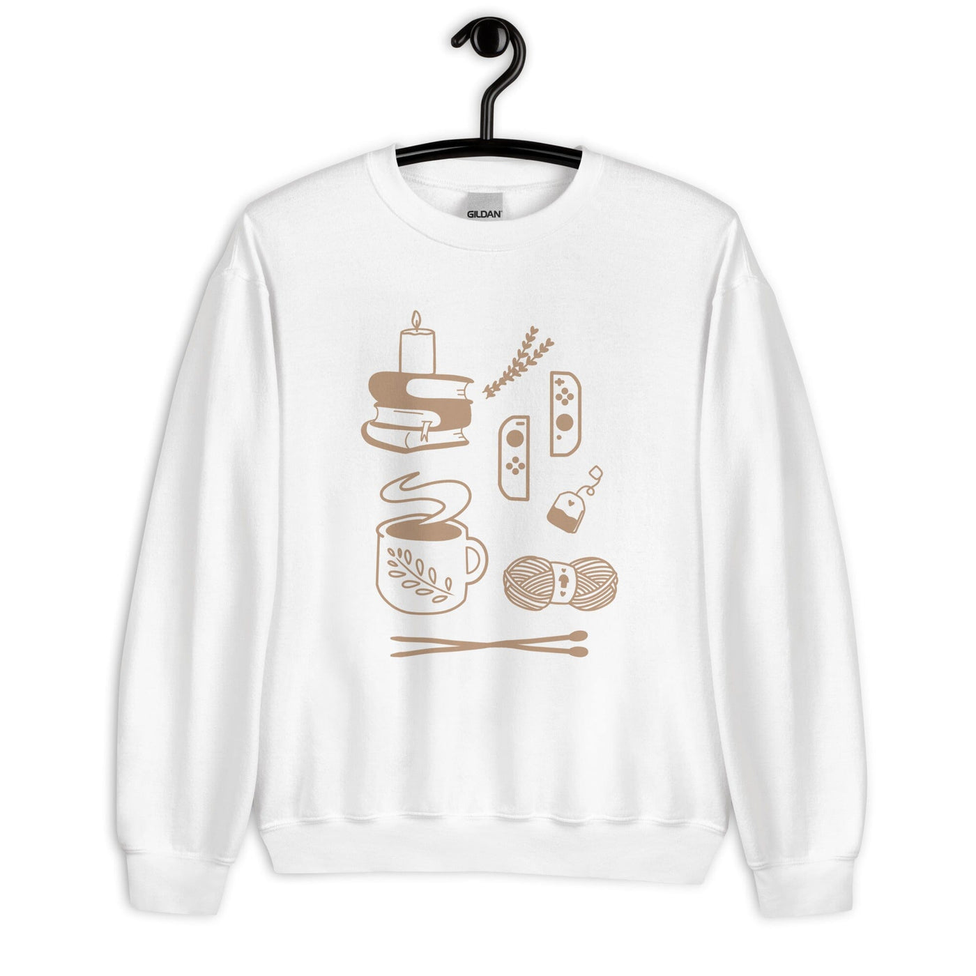 Cozy Hobbies | Unisex Sweatshirt | Cozy Gamer Threads & Thistles Inventory 