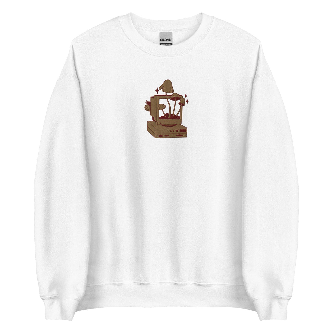 Cozy PC Gaming | Embroidered Unisex Sweatshirt | Cozy Gamer Threads & Thistles Inventory White S 