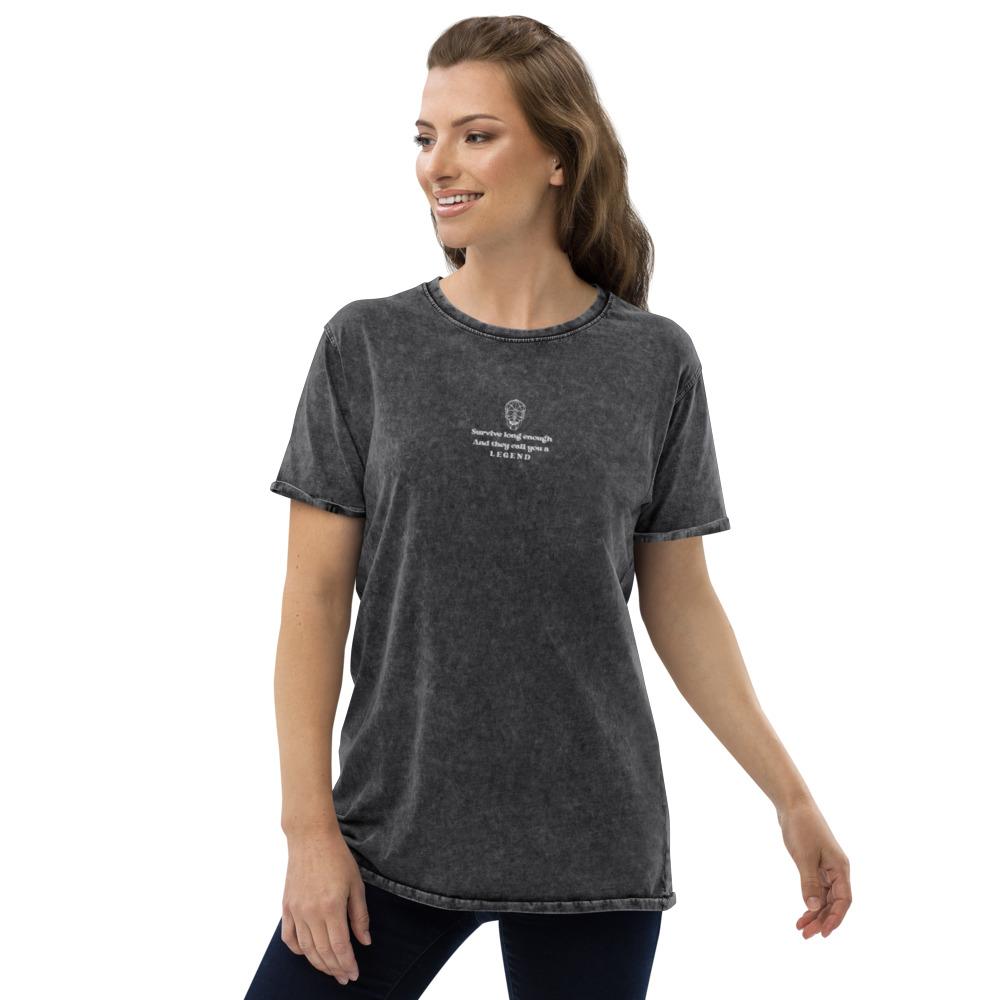 Legend | Embroidered Denim T-Shirt | Apex Legends Threads and Thistles Inventory 