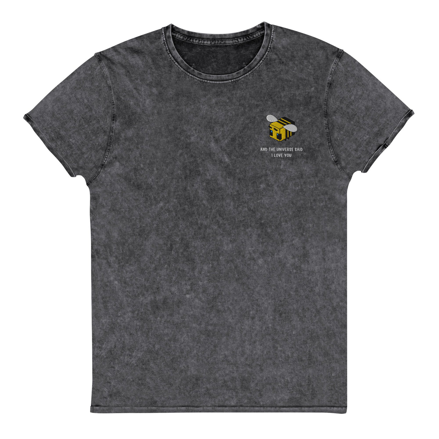 The Universe Said I Love You | Denim T-Shirt | Minecraft Threads and Thistles Inventory Black S 