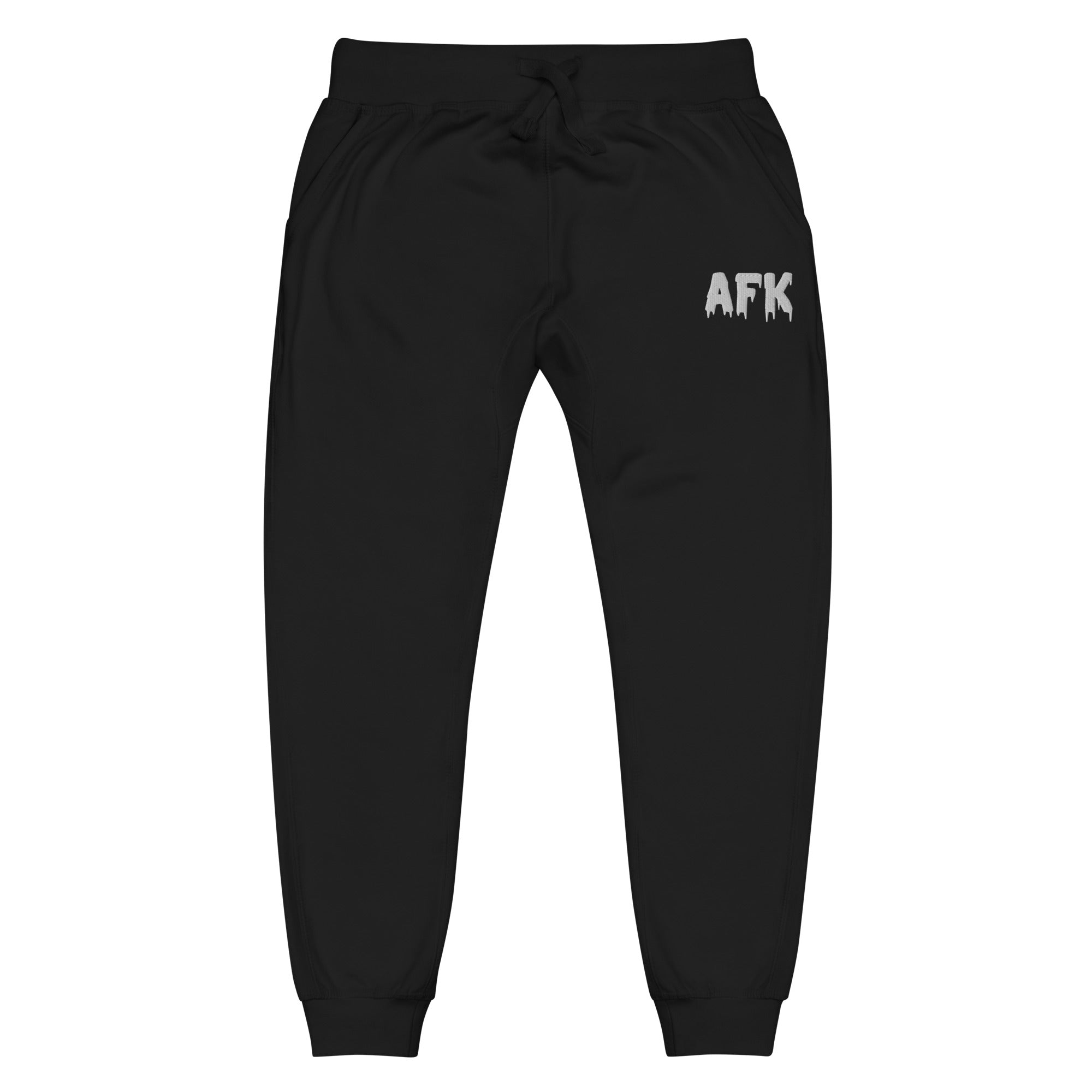 AFK | Unisex fleece sweatpants Sweatpants Threads & Thistles Inventory Black XS 