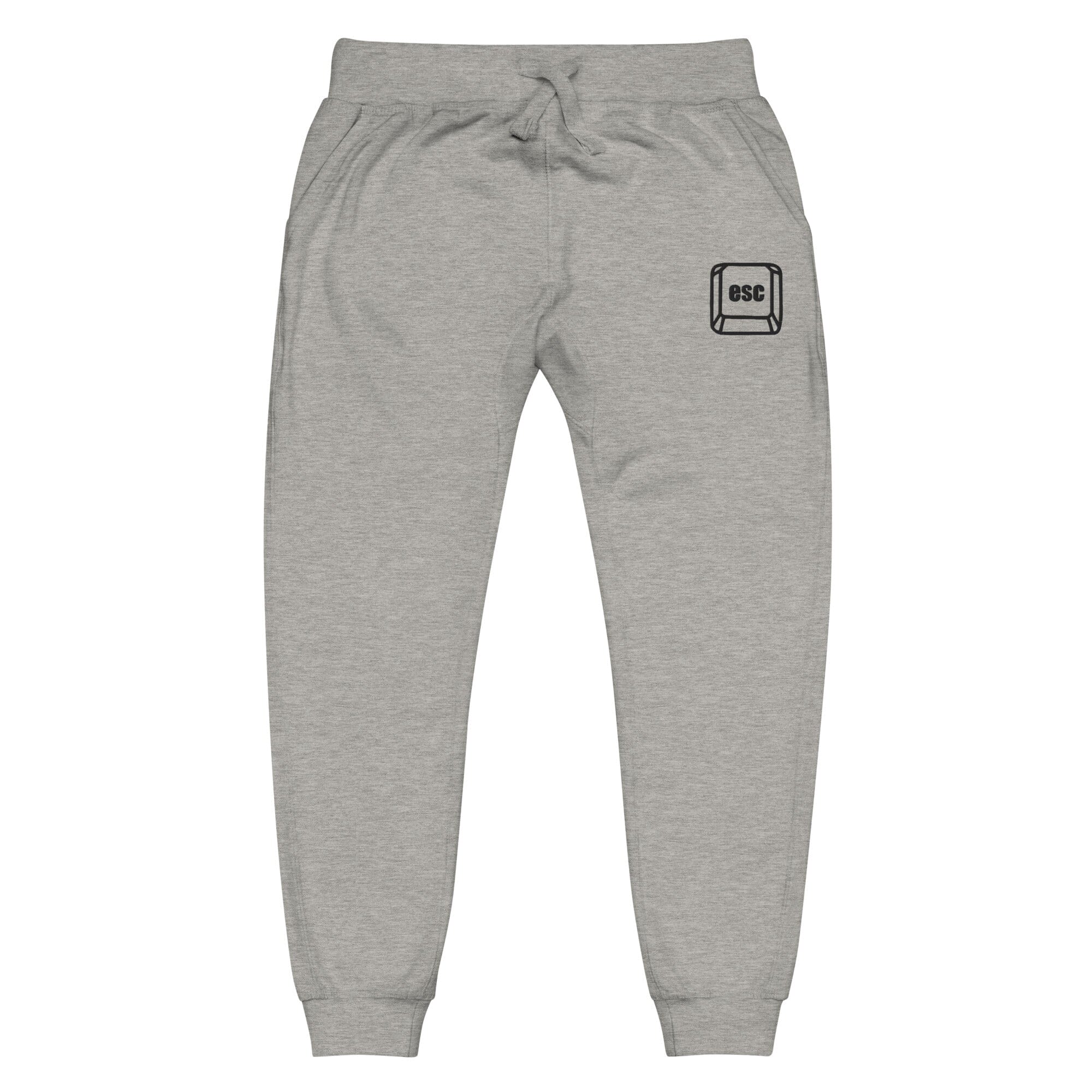 Escape Key | Unisex fleece sweatpants | Gamer Affirmations Threads & Thistles Inventory Carbon Grey XS 