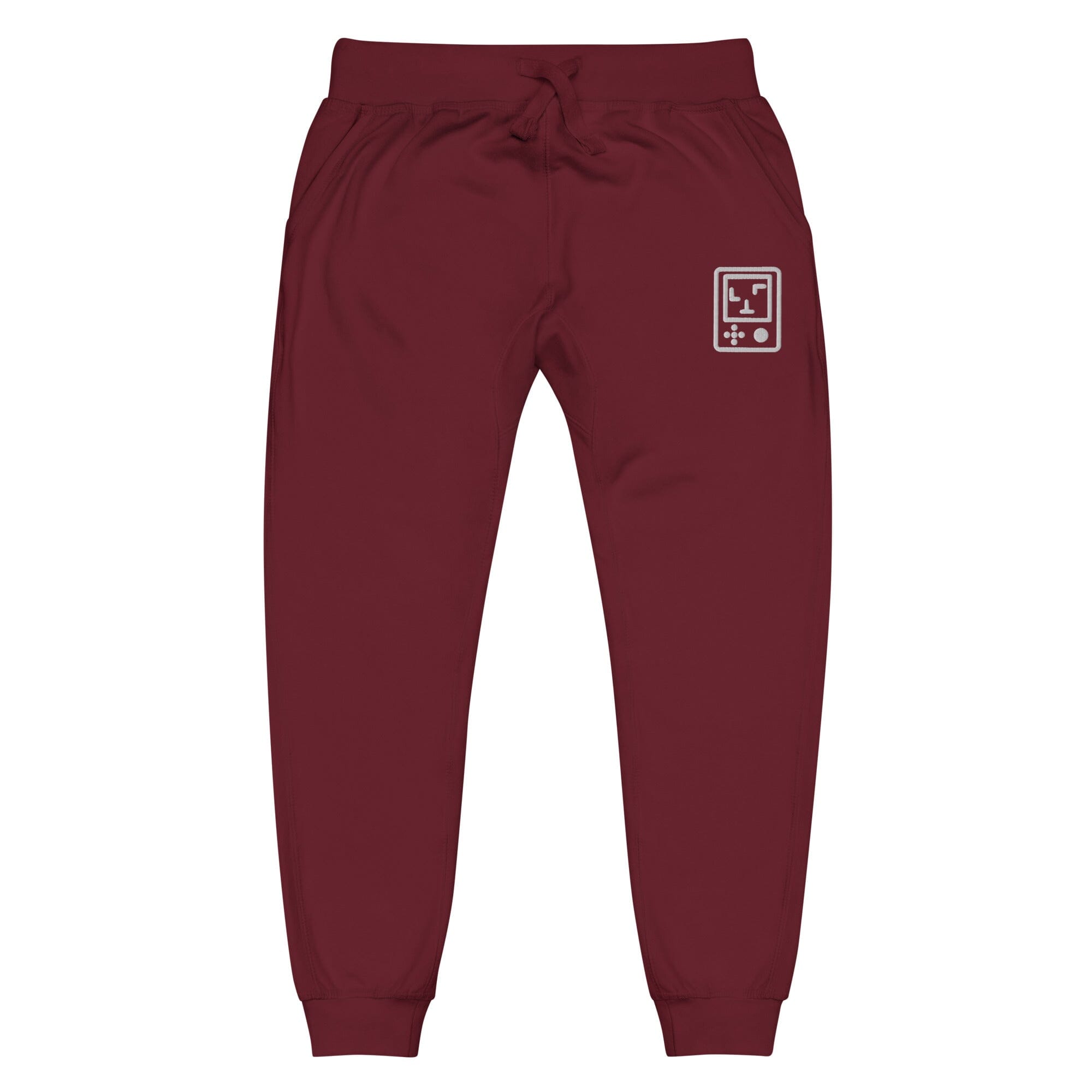 Touch Grass Console | Unisex fleece sweatpants | Gamer Affirmations Threads & Thistles Inventory Maroon XS 