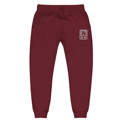 Touch Grass Console | Unisex fleece sweatpants | Gamer Affirmations Threads & Thistles Inventory Maroon XS 