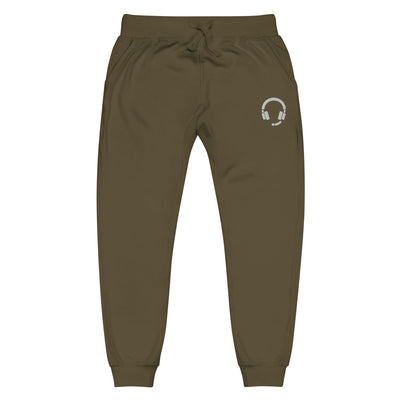 GLHF Headset | Unisex fleece sweatpants | Gamer Affirmations Threads & Thistles Inventory Military Green XS 