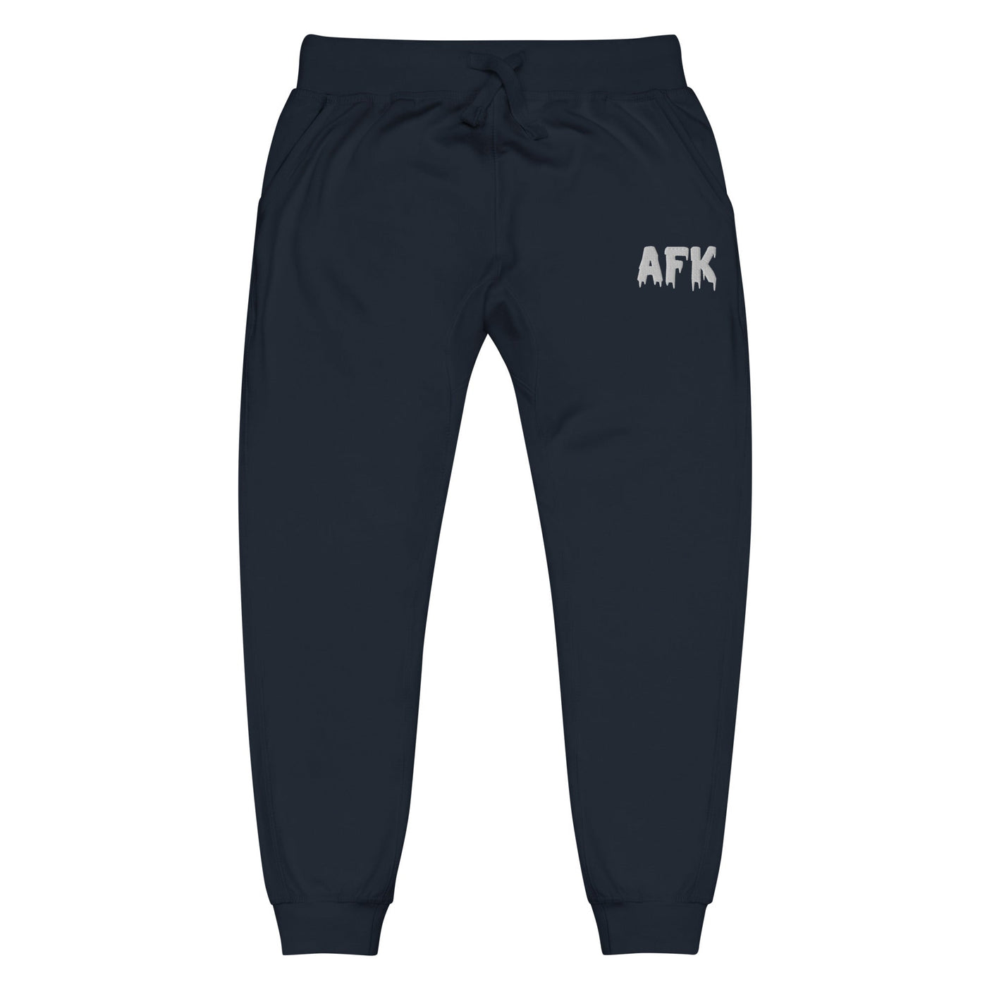 AFK | Unisex fleece sweatpants Sweatpants Threads & Thistles Inventory Navy Blazer XS 