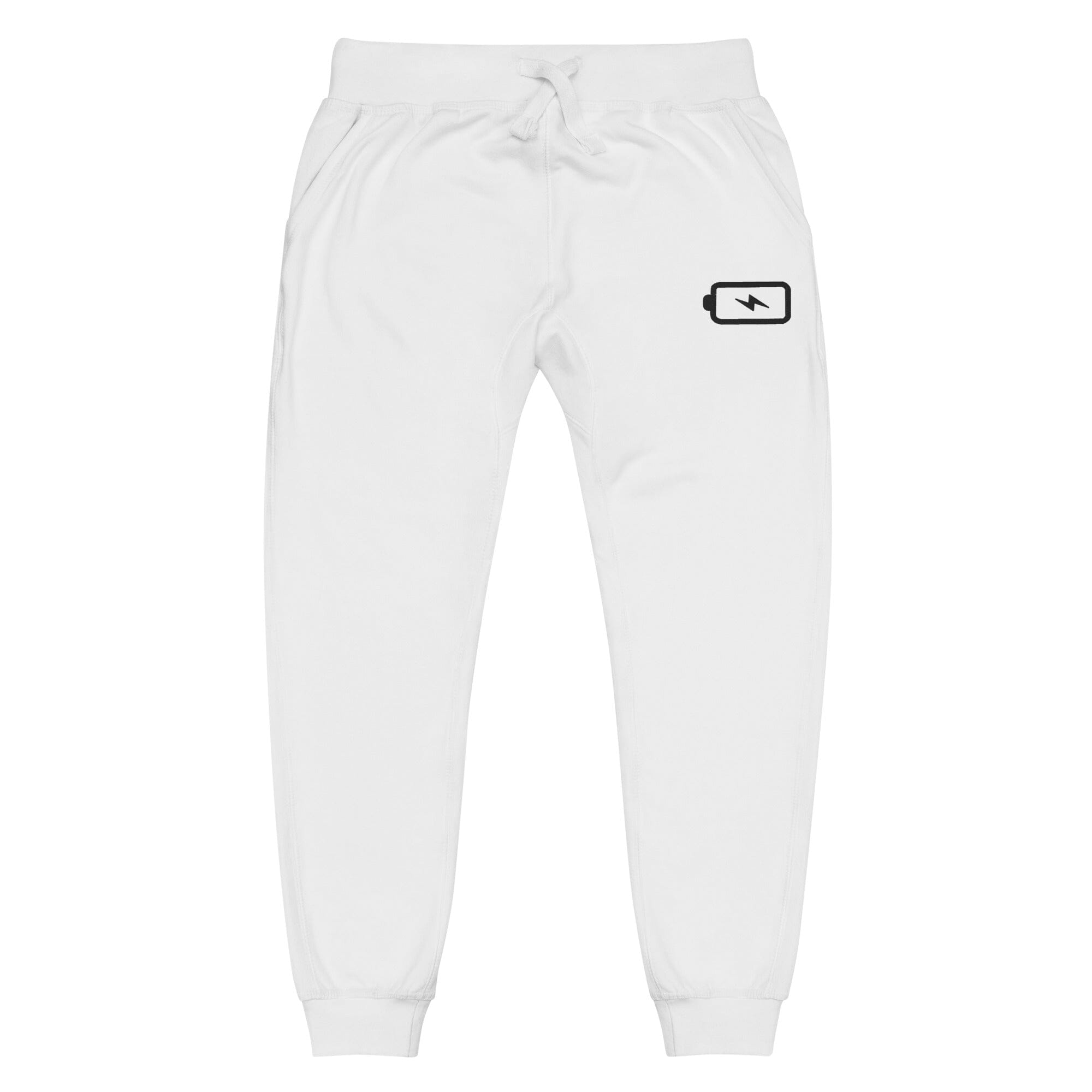 Battery Recharge | Unisex fleece sweatpants | Gamer Affirmations Threads & Thistles Inventory White XS 