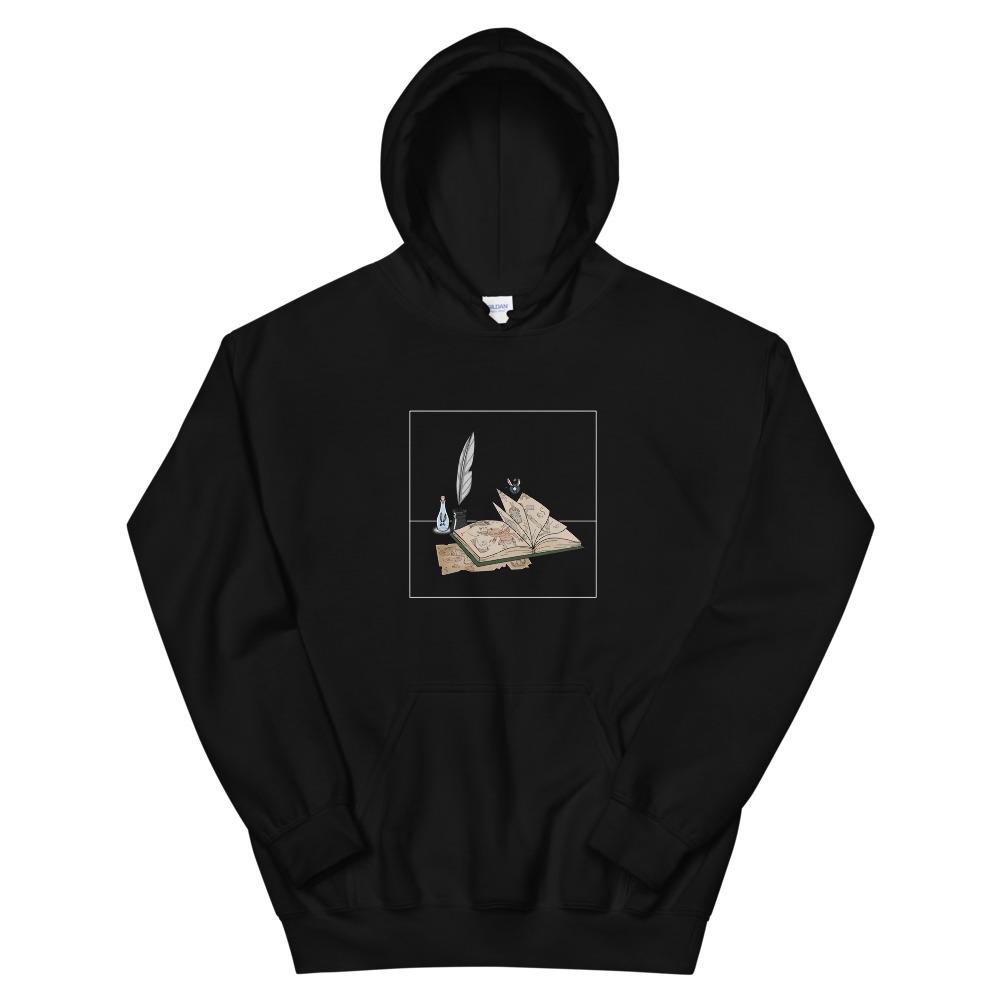 The Guide | Unisex Hoodie | The Legend of Zelda Threads and Thistles Inventory Black S 