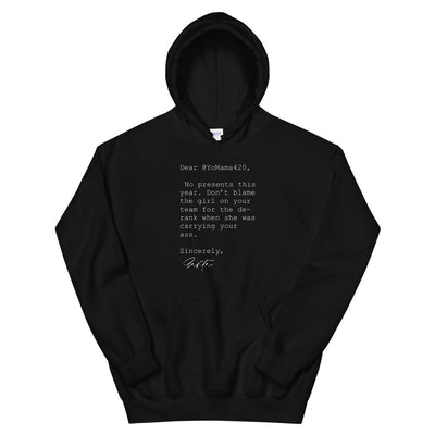 Sincerely Santa | Unisex Hoodie Threads and Thistles Inventory Black S 