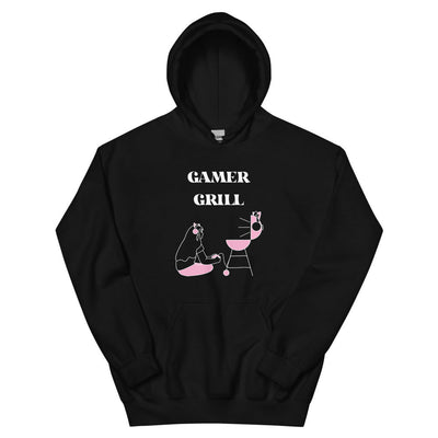 Gamer Grill | Unisex Hoodie | Feminist Gamer Threads and Thistles Inventory Black S 