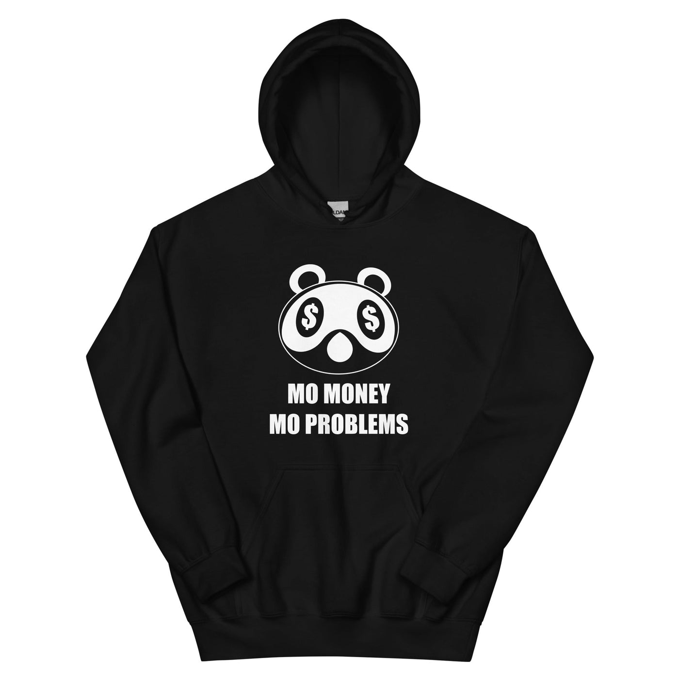 Mo Money Mo Problems | Unisex Hoodie | Animal Crossing Threads and Thistles Inventory Black S 