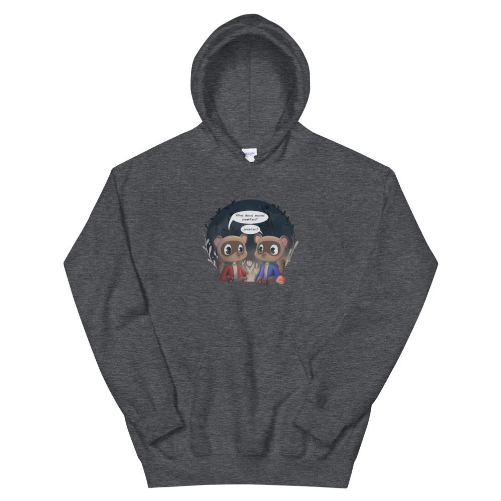 Nooklings Breakfast | Unisex Hoodie | Animal Crossing Threads and Thistles Inventory Dark Heather S 