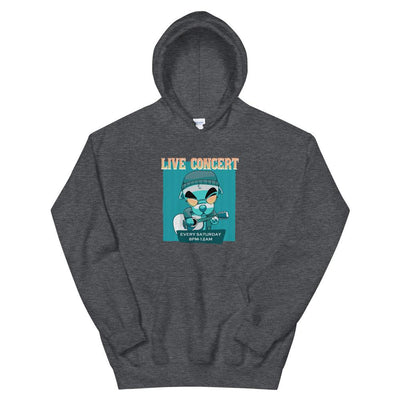 Live Concert | Unisex Hoodie | Animal Crossing Threads and Thistles Inventory Dark Heather S 