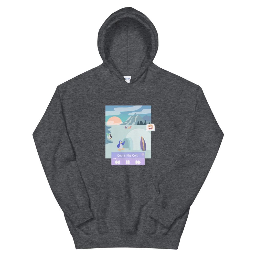 Cool in the Cold | Unisex Hoodie | Club Penguin Threads and Thistles Inventory Dark Heather 4XL 