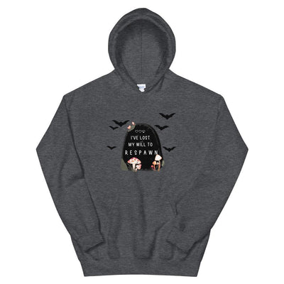 My Will to Respawn| Unisex Hoodie Threads and Thistles Inventory Dark Heather S 