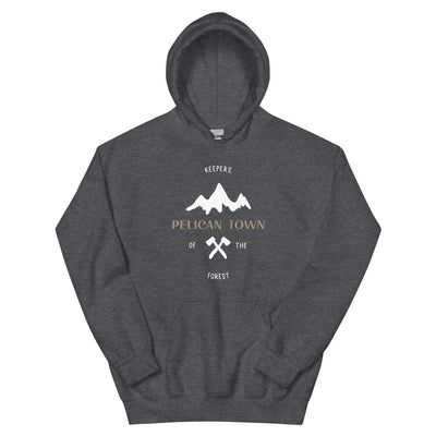 Pelican Town | Unisex Hoodie | Stardew Valley Threads and Thistles Inventory Dark Heather S 