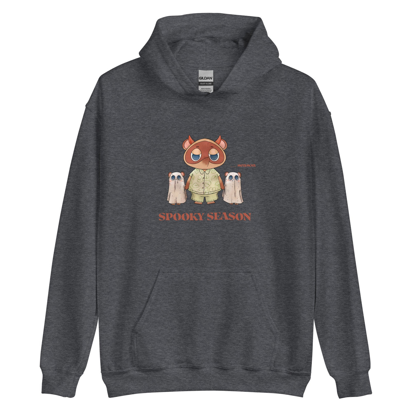 Spooky Season | Unisex Hoodie | Animal Crossing Fall Cozy Gamer Threads and Thistles Inventory Dark Heather S 