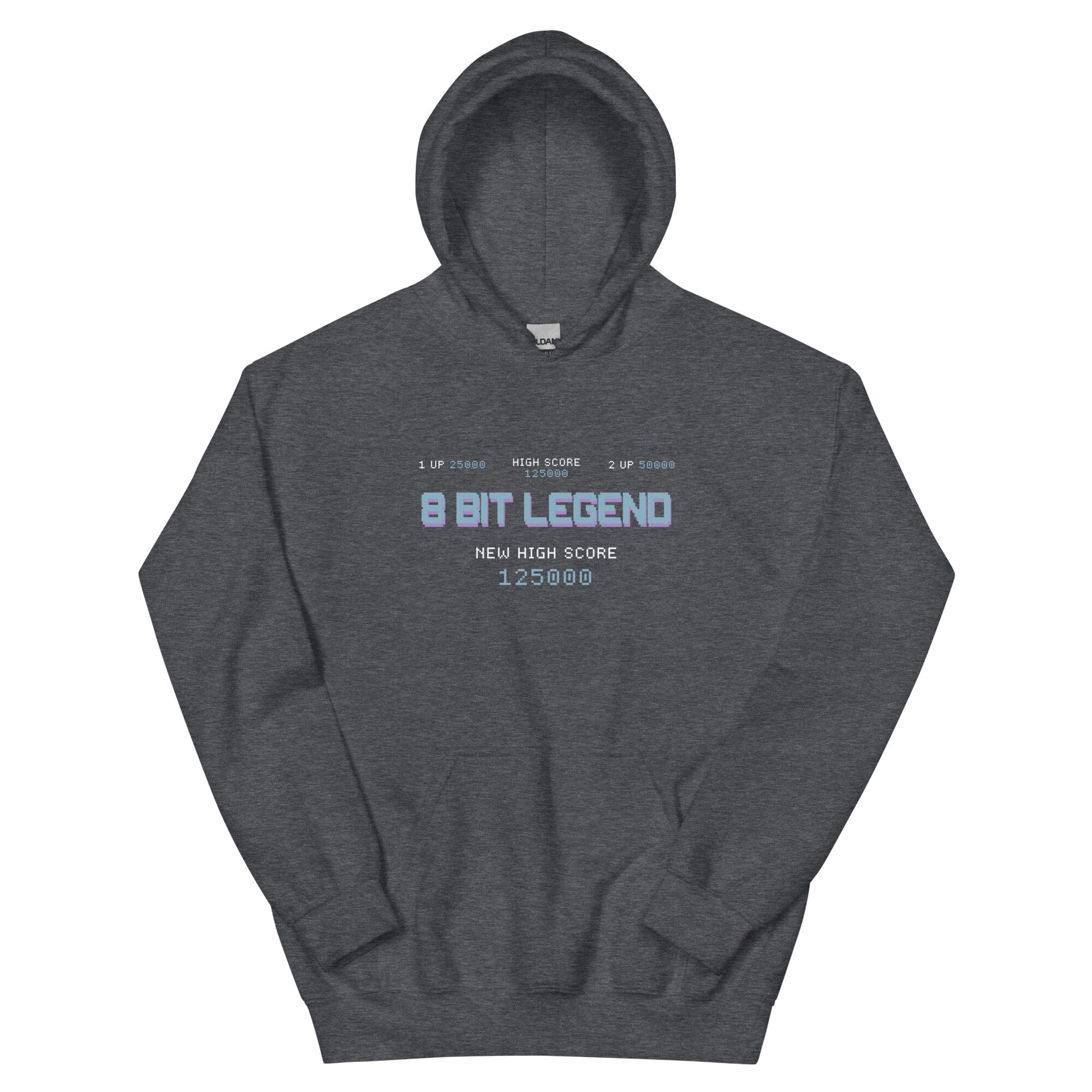 8-Bit Legend | Unisex Hoodie | Retro Gaming Threads & Thistles Inventory Dark Heather S 