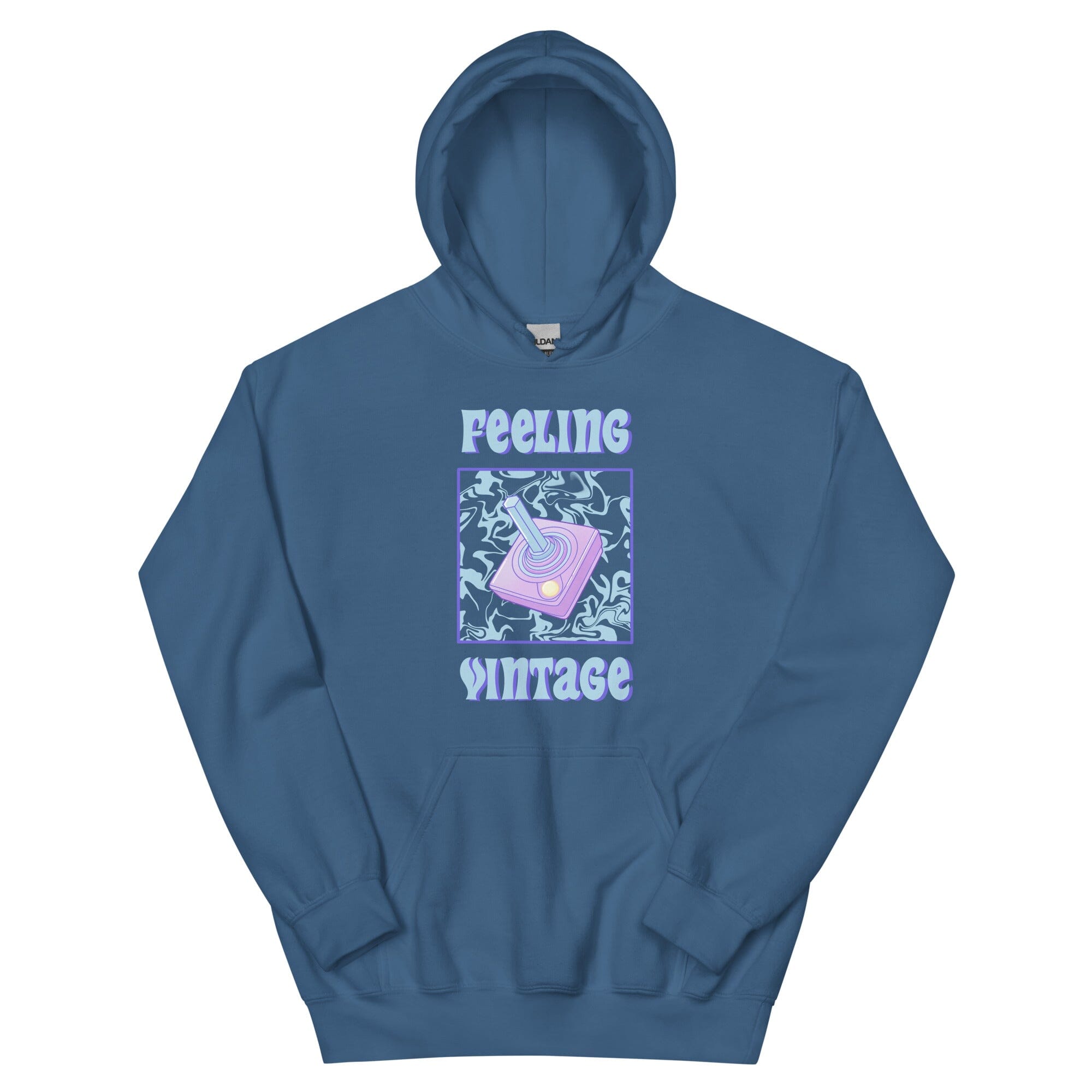 Feeling Vinatge | Unisex Hoodie | Retro Gaming Threads & Thistles Inventory Indigo Blue S 