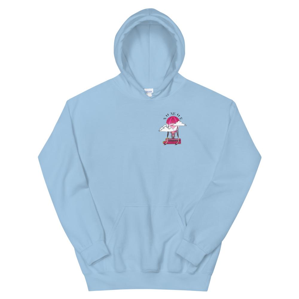 Battle Bus | Unisex Hoodie | Fortnite Threads and Thistles Inventory Light Blue S 