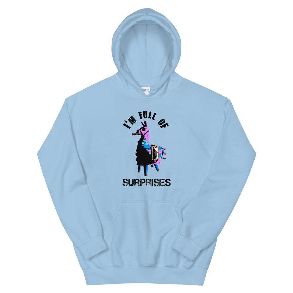 Full of Surprises | Unisex Hoodie | Fortnite Threads and Thistles Inventory Light Blue S 